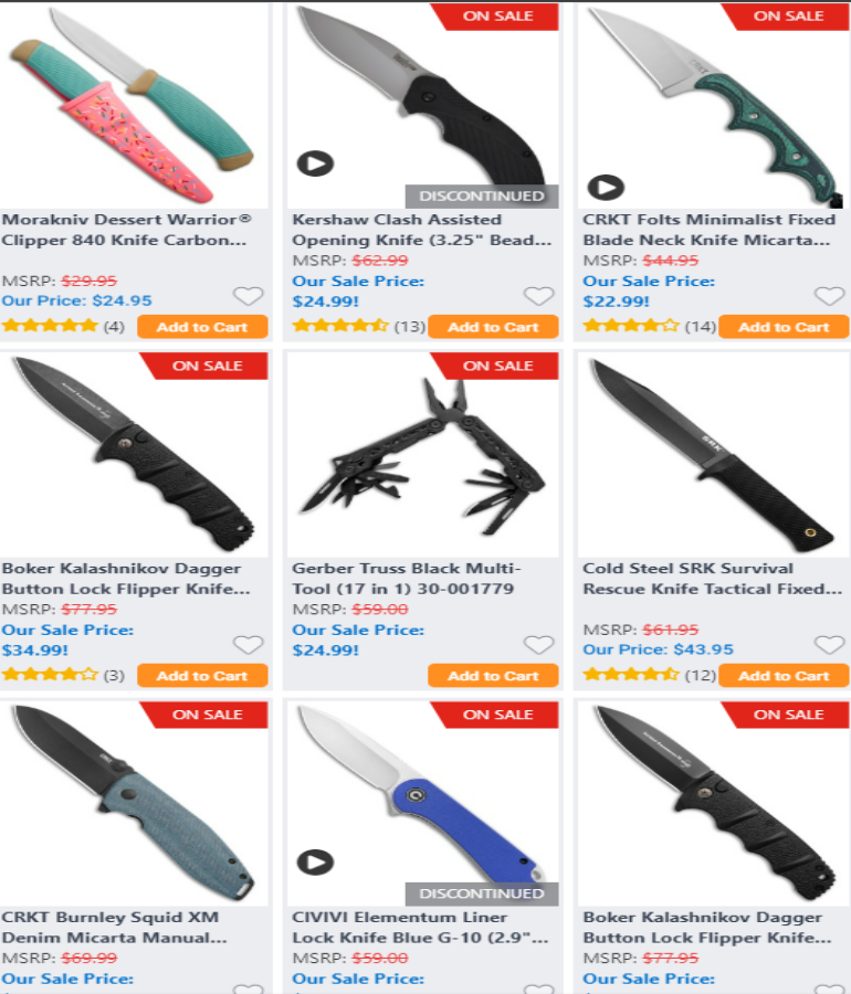 Best Knives Under $50!