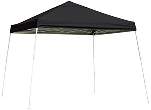 ShelterLogic Slant-Leg Pop-Up Canopy - Black - 8' x 8'